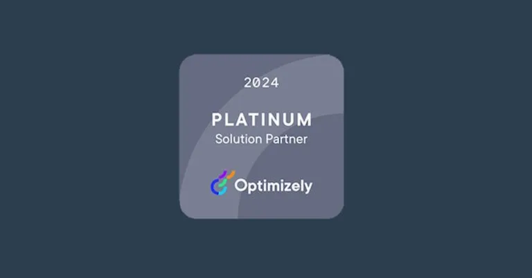 Optimizely 2024 Platinum Solution Partner badge