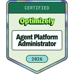 Optimizely Agent Platform Certified Administrator badge