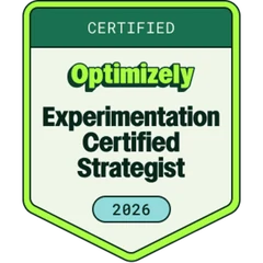 Optimizely Experimentation Certified Strategist badge
