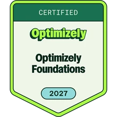 Optimizely Certified Foundations badge