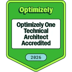 Optimizely One Technical Architect Accredited badge
